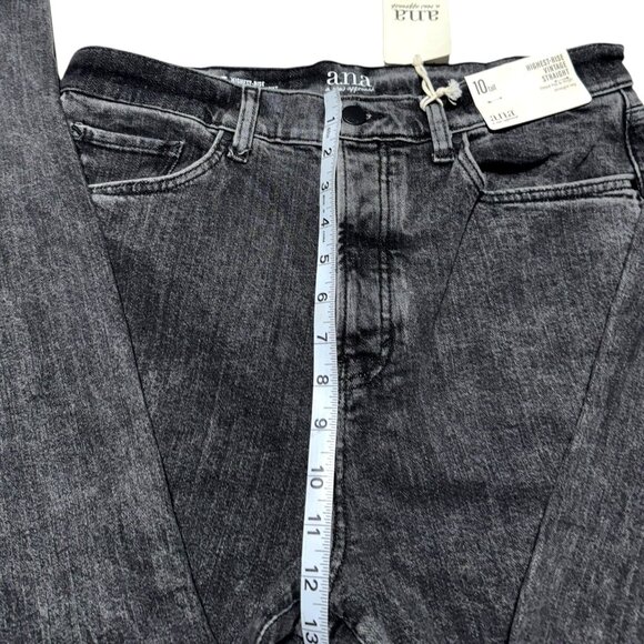 NWT A.N.A Highest Rise Vintage Straight Jeans Gray Size 10 Tall - Picture 7 of 12